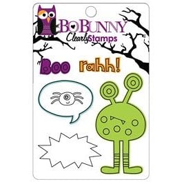 Bo Bunny Press - Whoo-ligans Collection - Halloween - Clear Acrylic Stamps - Whoo-ligans