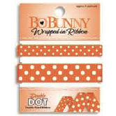 Bo Bunny Press - Double Dot - Wrapped In Ribbon - Orange Citrus, CLEARANCE