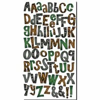 Bo Bunny Press - Cardstock Stickers - Wild Thing Alphabet