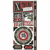 Bo Bunny Press - Xtreme Teen Collection - Cardstock Stickers - Xtreme- Teen - Boy