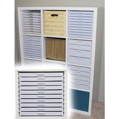 Best Craft Organizer K1 Ten 1 Inch Storage Drawers For Ikea Kallax