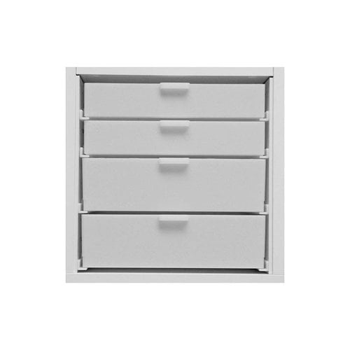 Best Craft Organizer - K3 - Two 3 Inch and Two 2 Inch Storage Drawers for Ikea Kallax(Expedit) Unit