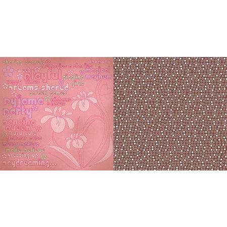 CherryArte - 12x12 Double-Sided Paper - Kitty Lou Collection - Girl Gossip, CLEARANCE