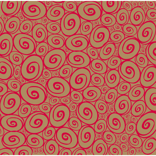 Canvas Corp - Cherry and Kraft Collection - 12 x 12 Paper - Swirl