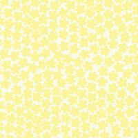 Canvas Corp - Pastel Collection - 12 x 12 Paper - Yellow and Ivory Flower