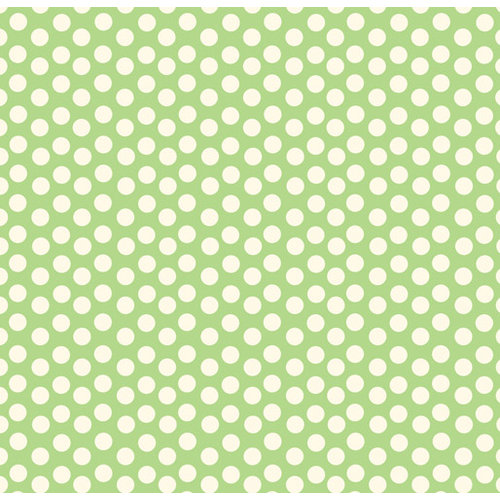 Canvas Corp - Green and Ivory Collection - 12 x 12 Paper - Dot Reverse