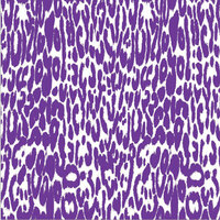Canvas Corp - Brights Collection - 12 x 12 Paper - Purple and White Leopard