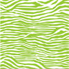 Canvas Corp - Brights Collection - 12 x 12 Paper - Lime Green and White Zebra