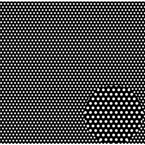 Canvas Corp - Black and White Collection - 12 x 12 Paper - Mini Dot Reverse