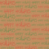 Canvas Corp - Seasonal Collection - 12 x 12 Kraft Paper - Happy Holidays