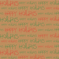 Canvas Corp - Seasonal Collection - 12 x 12 Kraft Paper - Happy Holidays