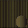 Canvas Corp - Black and Kraft Collection - 12 x 12 Paper - Ribbon Stripe