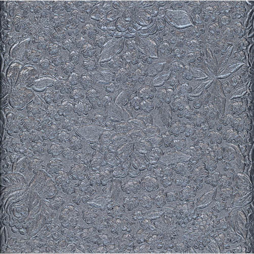 Canvas Corp - Handmade Collection - 12 x 12 Paper - Embossed Floral Pewter