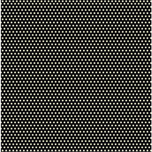 Canvas Corp - Black and Ivory Collection - 12 x 12 Paper - Mini Dot Reverse