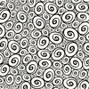 Canvas Corp - Black and Ivory Collection - 12 x 12 Paper - Swirls