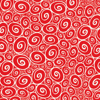 Canvas Corp - Red and Ivory Collection - 12 x 12 Paper - Swirl Reverse