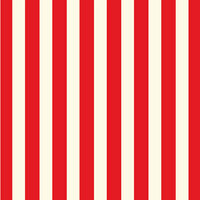Canvas Corp - Red and Ivory Collection - 12 x 12 Paper - Big Stripe