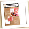 Canvas Corp - MakeMemo Collection - Wooden Frame with Metal Board - White - 12 x 12