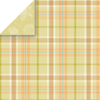 Chatterbox - Scrapbook Walls - Sun Room - Cardstock - Lake Plaid, CLEARANCE