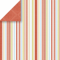 Chatterbox - Scrapbook Walls - Gazebo Room - Cardstock - Gazebo Stripe, CLEARANCE