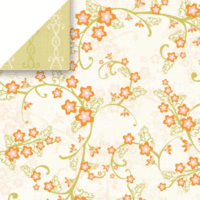 Chatterbox - Scrapbook Walls - Villa Room - Cardstock - Villa Vines, CLEARANCE