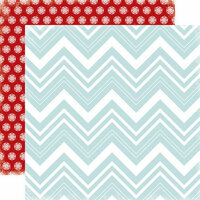 Carta Bella Paper - All Bundled Up Collection - Christmas - 12 x 12 Double Sided Paper - Large Chevron