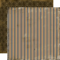 Carta Bella Paper - All Hallow's Eve Collection - Halloween - 12 x 12 Double Sided Paper - Scary Stripe