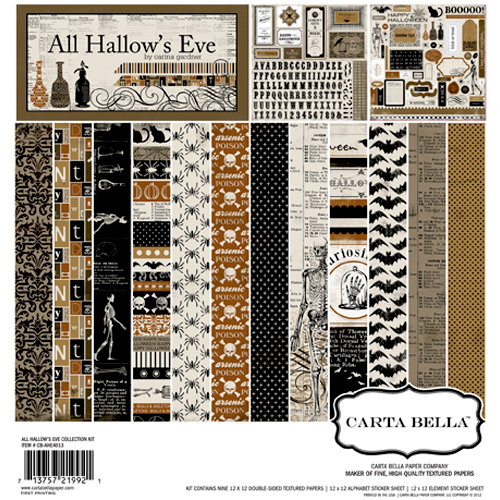 Carta Bella Paper - All Hallow's Eve Collection - Halloween - 12 x 12 Collection Kit