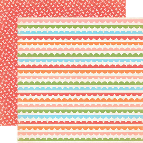 Carta Bella Paper - Alphabet Junction Collection - 12 x 12 Double Sided Paper - Simple Scallops