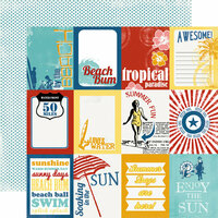 Carta Bella Paper - Beach Boardwalk Collection - 12 x 12 Double Sided Paper - Summer Cards