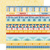 Carta Bella Paper - Beach Boardwalk Collection - 12 x 12 Double Sided Paper - Tropical Borders
