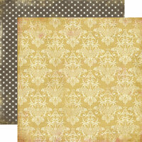 Carta Bella Paper - Beautiful Moments Collection - 12 x 12 Double Sided Paper - Damask