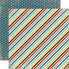 Carta Bella Paper - Boy Oh Boy Collection - 12 x 12 Double Sided Paper - Boy Stripe