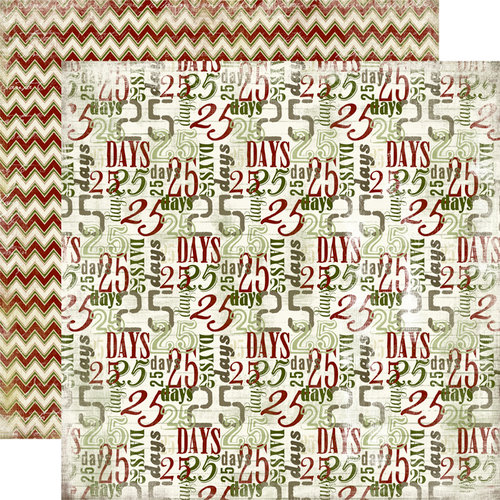 Carta Bella Paper - Christmas Day Collection - 12 x 12 Double Sided Paper - December 25th