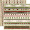Carta Bella Paper - Christmas Day Collection - 12 x 12 Double Sided Paper - Holiday Borders