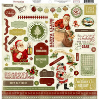 Carta Bella Paper - Christmas Day Collection - 12 x 12 Cardstock Stickers - Elements
