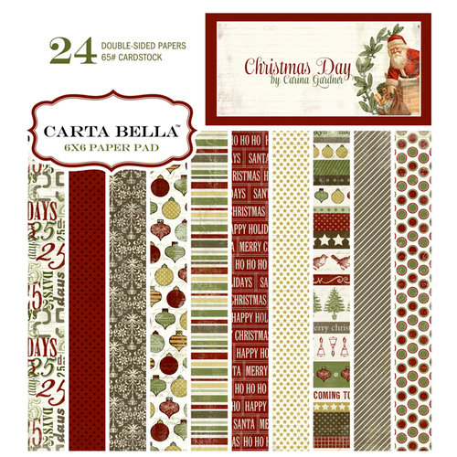 Carta Bella Paper - Christmas Day Collection - 6 x 6 Paper Pad