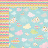 Carta Bella Paper - Cool Summer Collection - 12 x 12 Double Sided Paper - Midsummer Sky