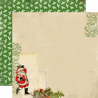 Carta Bella Paper - Christmas Time Collection - 12 x 12 Double Sided Paper - Santa Claus