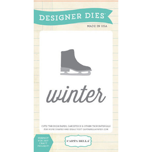 Carta Bella Paper - All Bundled Up Collection - Christmas - Designer Dies - Winter Skate