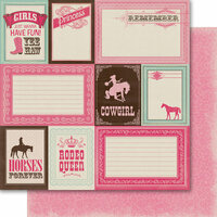 Carta Bella Paper - Samantha Walker - Giddy Up Collection - Girl - 12 x 12 Double Sided Paper - Rodeo Queen
