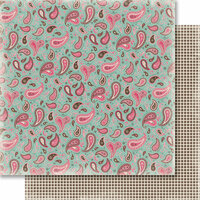 Carta Bella Paper - Samantha Walker - Giddy Up Collection - Girl - 12 x 12 Double Sided Paper - Pretty Paisley