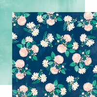 Carta Bella Paper - Hello Again Collection - 12 x 12 Double Sided Paper - Hello Floral