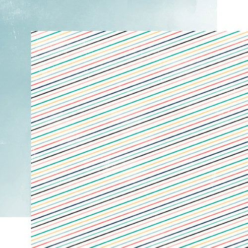 Carta Bella Paper - Hello Again Collection - 12 x 12 Double Sided Paper - Stripes