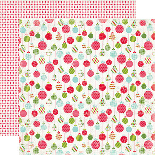 Carta Bella Paper - Merry and Bright Collection - Christmas - 12 x 12 Double Sided Paper - Merry Ornaments