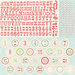 Carta Bella Paper - Merry and Bright Collection - Christmas - 12 x 12 Cardstock Stickers - Alphabet