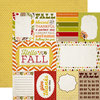 Carta Bella Paper - A Perfect Autumn Collection - 12 x 12 Double Sided Paper - Journaling Cards