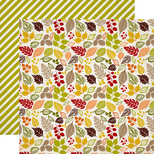 Carta Bella Paper - A Perfect Autumn Collection - 12 x 12 Double Sided Paper - Falling Leaves
