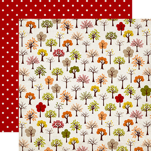 Carta Bella Paper - A Perfect Autumn Collection - 12 x 12 Double Sided Paper - Trees