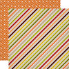 Carta Bella Paper - A Perfect Autumn Collection - 12 x 12 Double Sided Paper - Fall Stripe